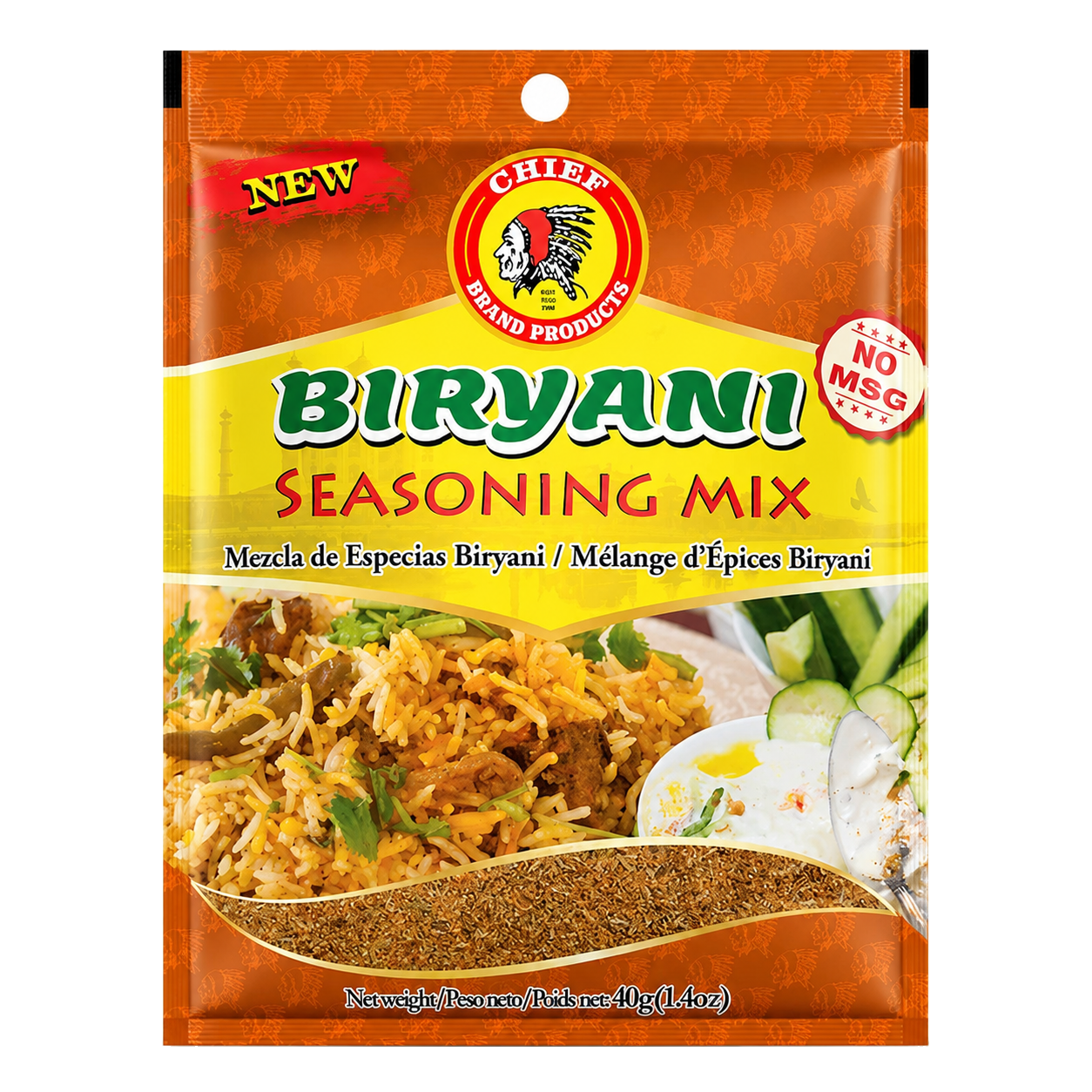 Chief Biryani Seasoning packaging