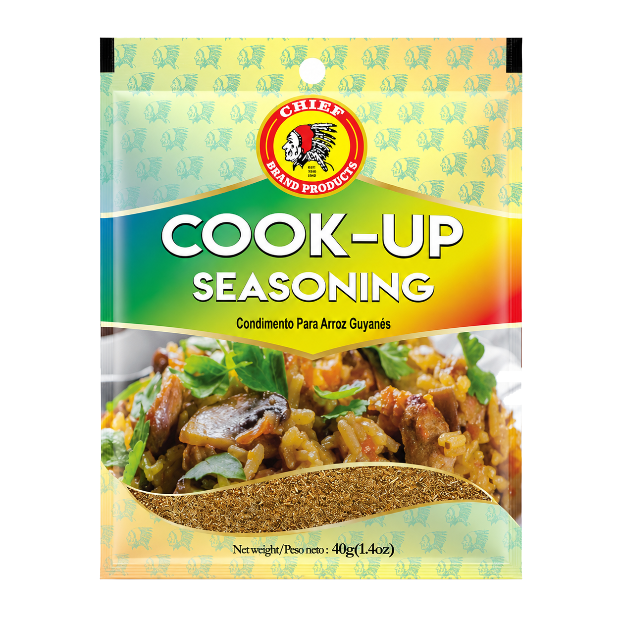 Chief Cook-Up Seasoning packaging