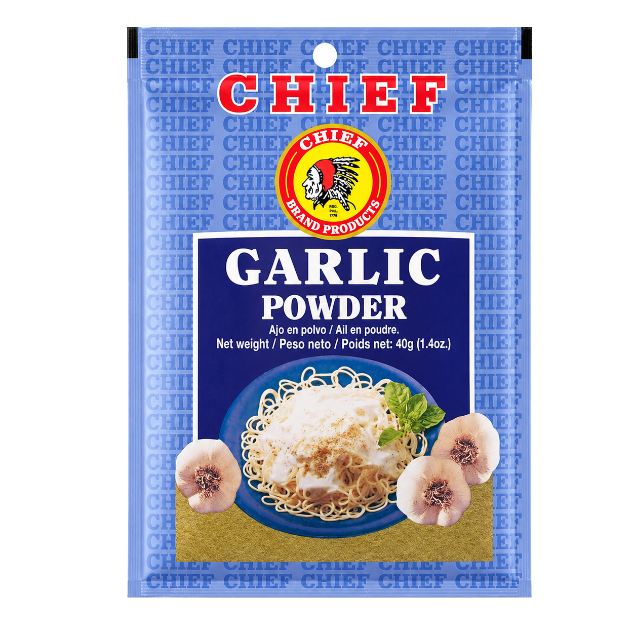 Chief Garlic Powder packaging