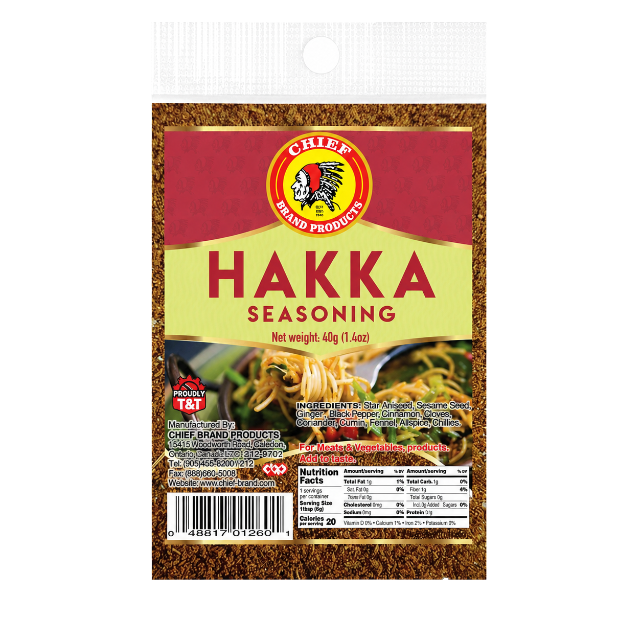 Chief Hakka Seasoning packaging
