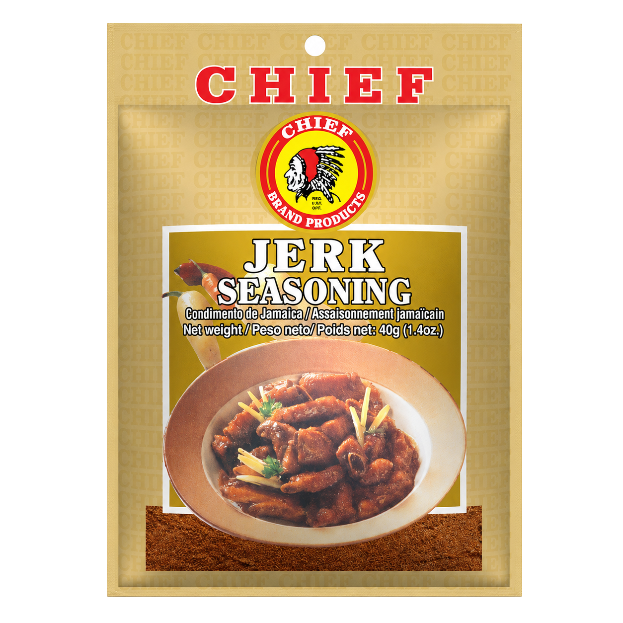 Chief Jerk Seasoning packaging