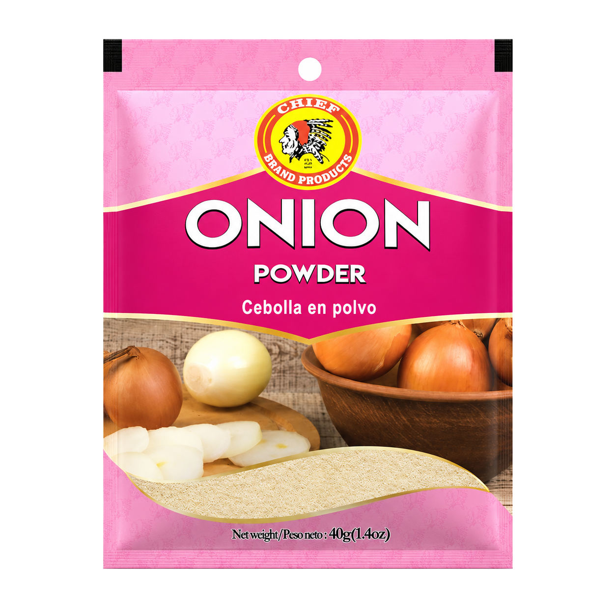 Chief Onion Powder packaging