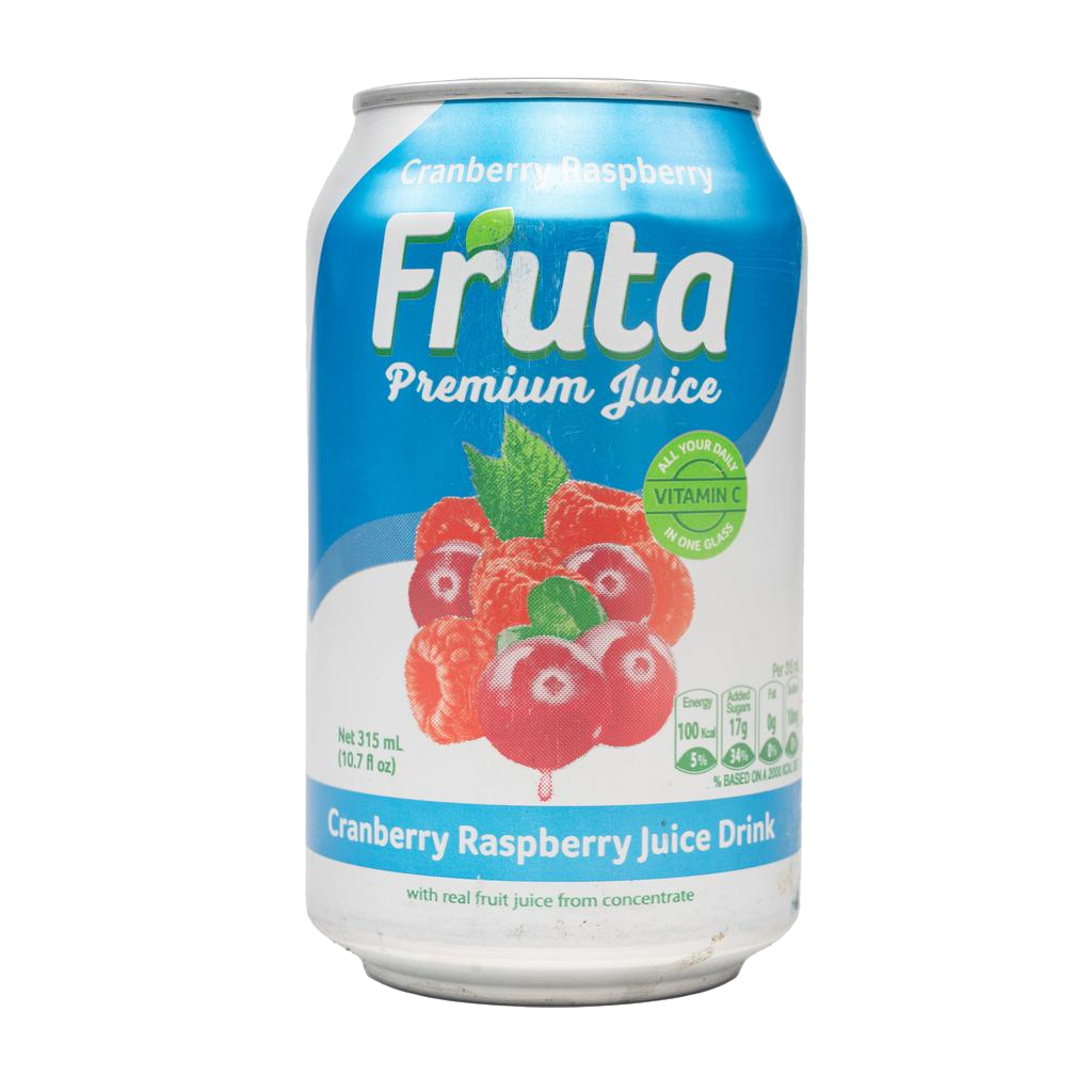 Fruta Cranberry Raspberry 315ml can packaging
