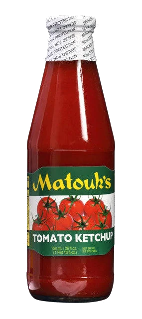 Matouk's Tomato Ketchup bottle packaging